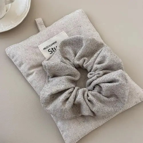 Ruched Heathered Scrunchies