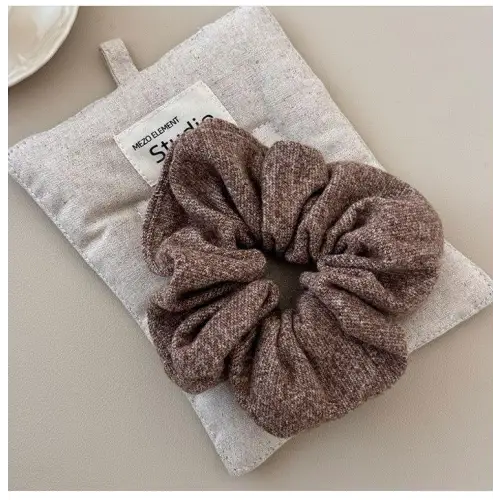 Ruched Heathered Scrunchies