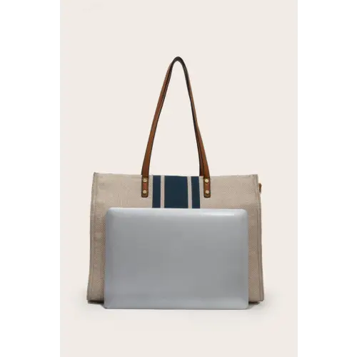 Stylish Striped Tote Bag