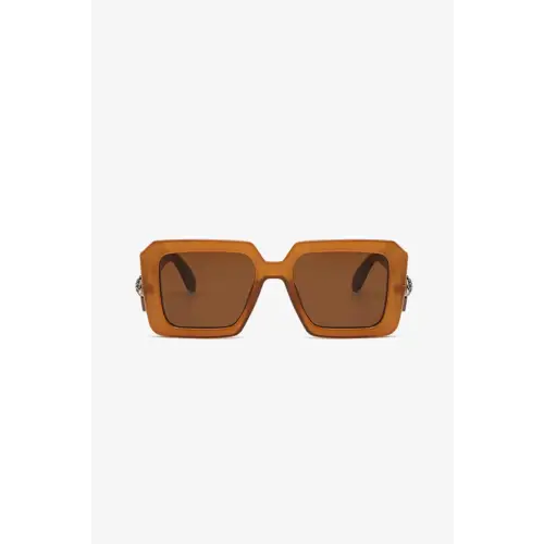 Stylish Tortoise Square Sunglasses with Durable Polycarbonate Frame