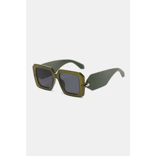 Stylish Tortoise Square Sunglasses with Durable Polycarbonate Frame
