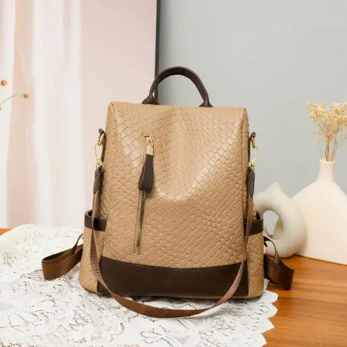Stylish and Authentic Leather Backpack Bag