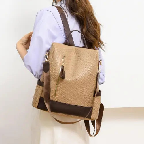 Stylish and Authentic Leather Backpack Bag