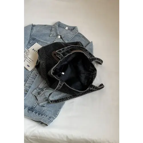 Stylish Medium Denim Tote Bag
