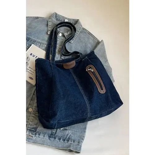 Stylish Medium Denim Tote Bag