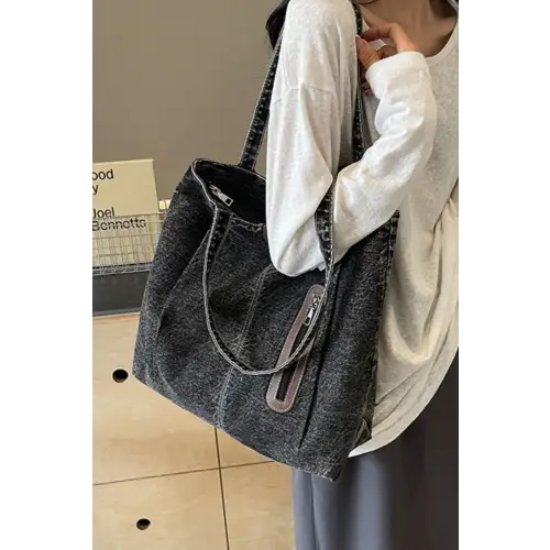 Stylish Medium Denim Tote Bag