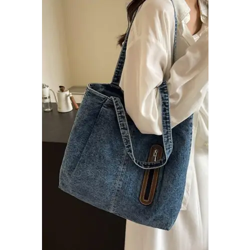 Stylish Medium Denim Tote Bag