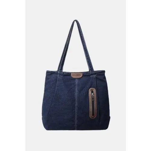 Stylish Medium Denim Tote Bag