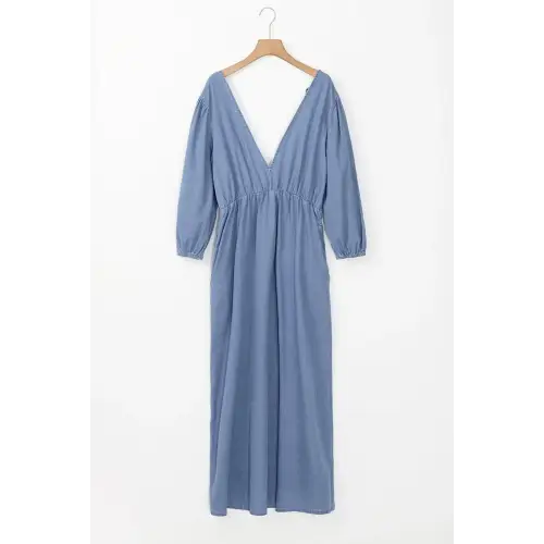 Sultry Tied Denim Dress