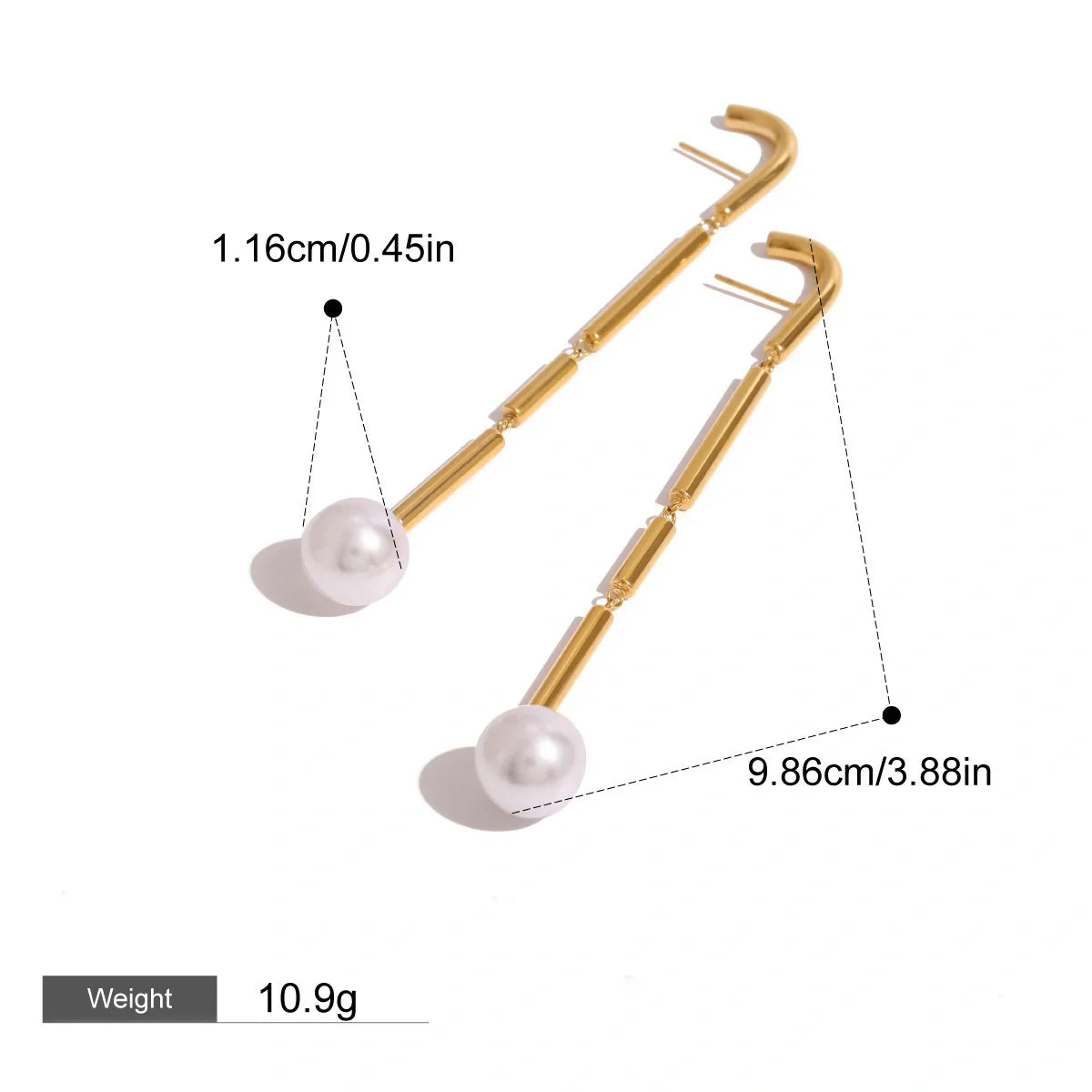 Tassel Design High-End Pearl Earrings