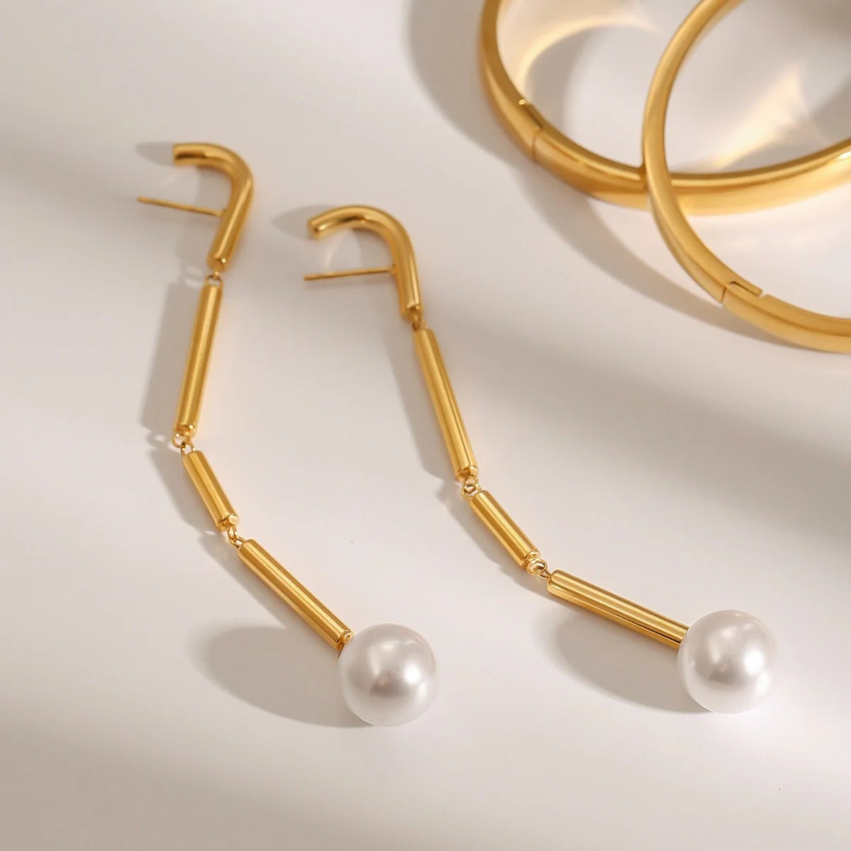 Tassel Design High-End Pearl Earrings