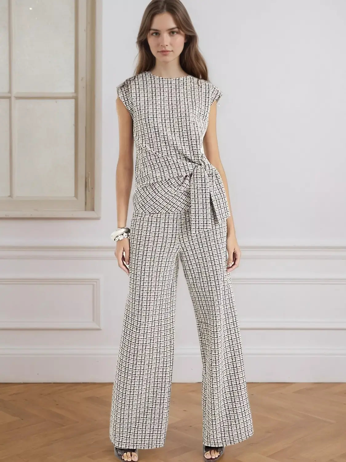 Your Perfect Tied Round Neck Set