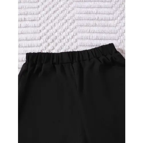 Trendy Color Block Kids Clothing Set