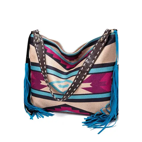Geometric Canvas Tote Bag