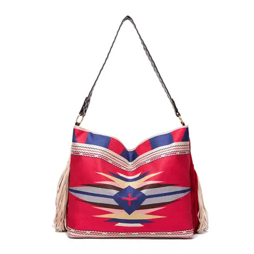 Geometric Canvas Tote Bag