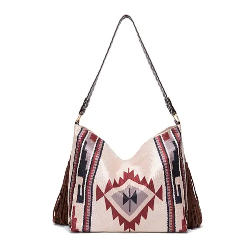 Geometric Canvas Tote Bag
