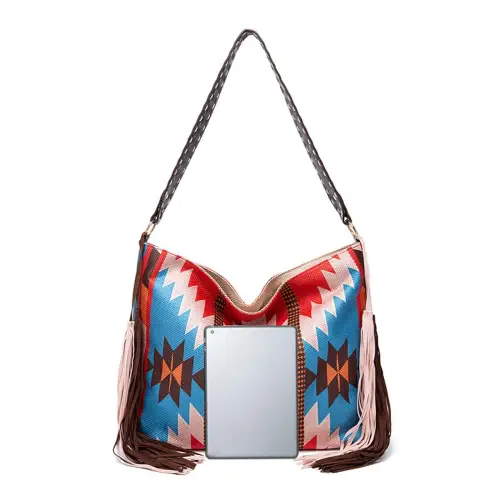 Geometric Canvas Tote Bag