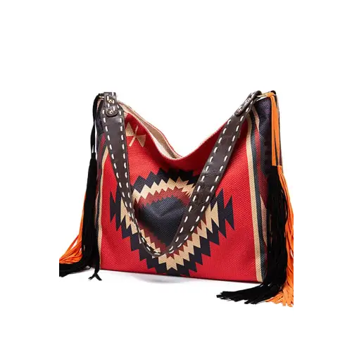 Geometric Canvas Tote Bag