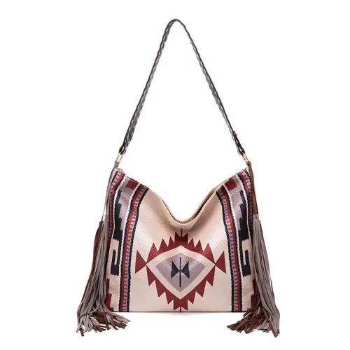 Geometric Canvas Tote Bag