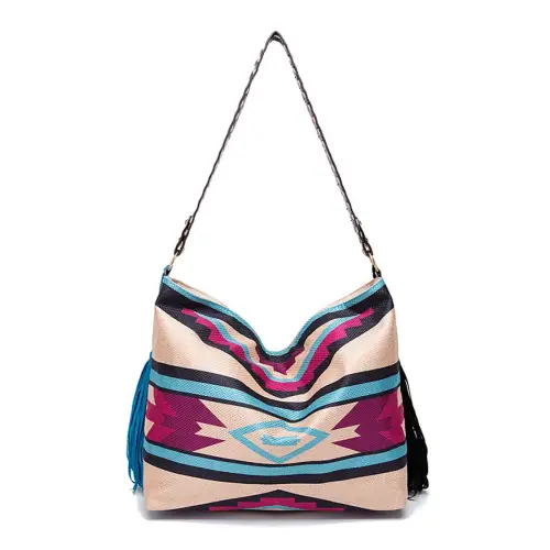 Geometric Canvas Tote Bag