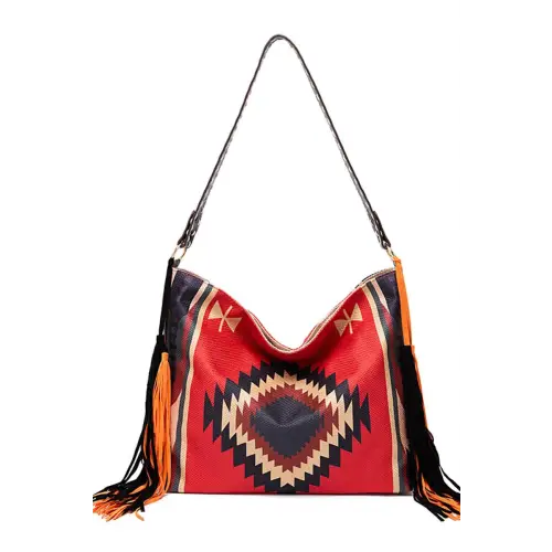 Geometric Canvas Tote Bag