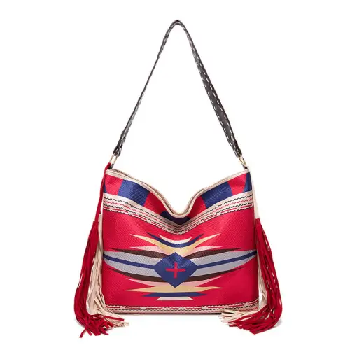 Geometric Canvas Tote Bag