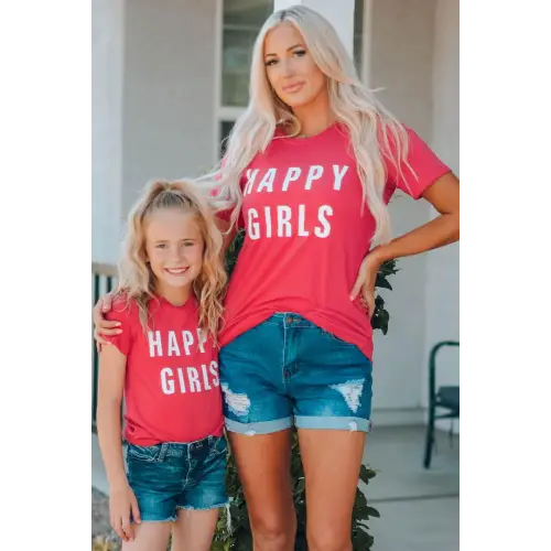 Trendy Girls Letter Graphic Short Sleeve T-Shirt for Effortless Style