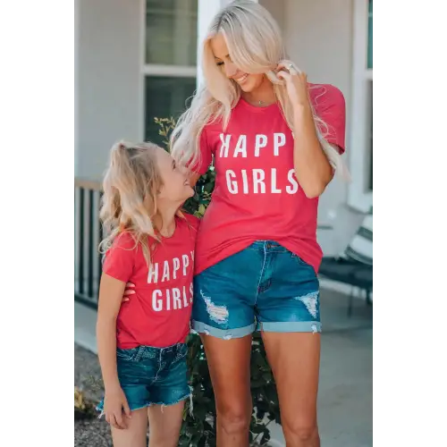 Trendy Girls Letter Graphic Short Sleeve T-Shirt for Effortless Style
