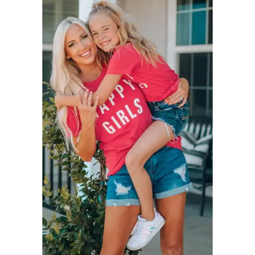 Trendy Girls Letter Graphic Short Sleeve T-Shirt for Effortless Style