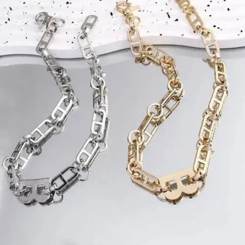 Hip Hop Gold Necklace B Letter