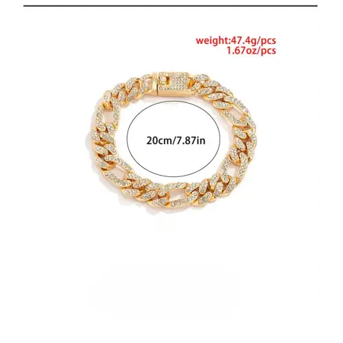 Personalized Diamond Gold Bracelet