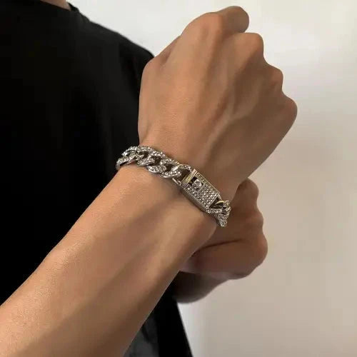 Personalized Diamond Gold Bracelet
