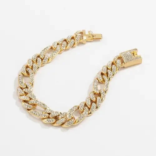Personalized Diamond Gold Bracelet