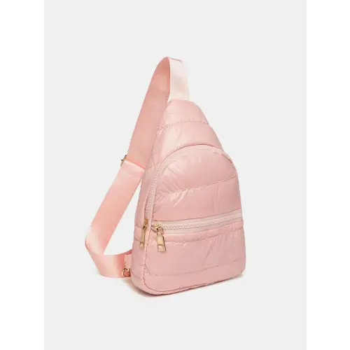 Puffy Sling Bag Pink One Size