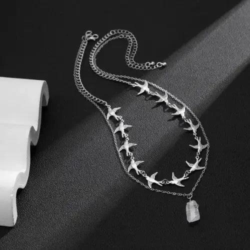 Silver Bird Necklace