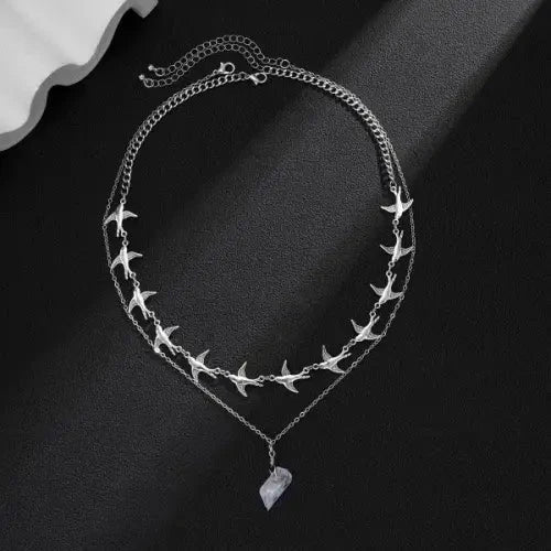 Silver Bird Necklace