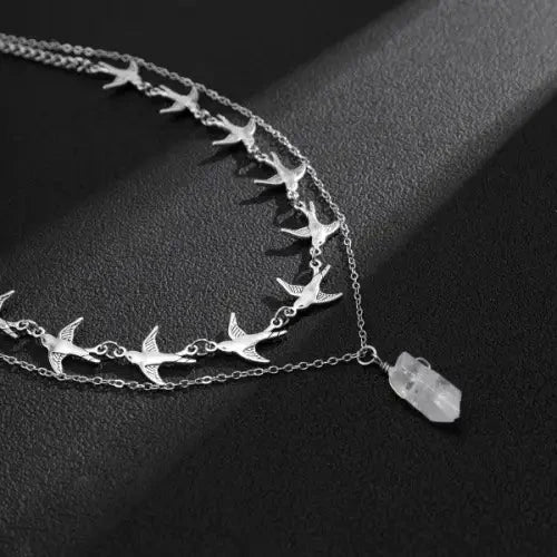 Silver Bird Necklace