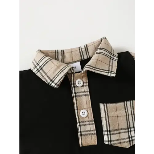 Trendy Two Piece Baby Outfit with Pockets for Little Ones