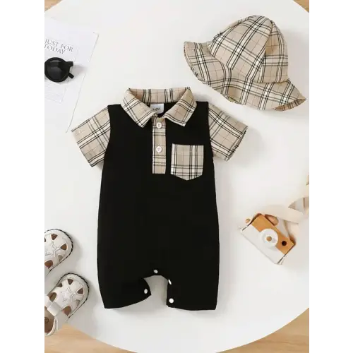 Trendy Two Piece Baby Outfit with Pockets for Little Ones