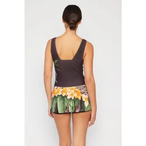 Tropical Elegance Swim Dress