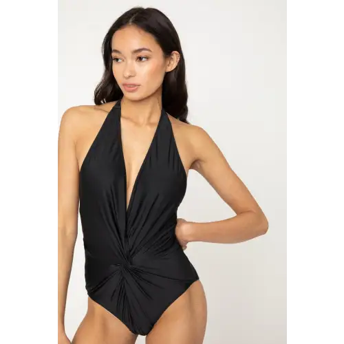 Twisted Plunge Swimsuit