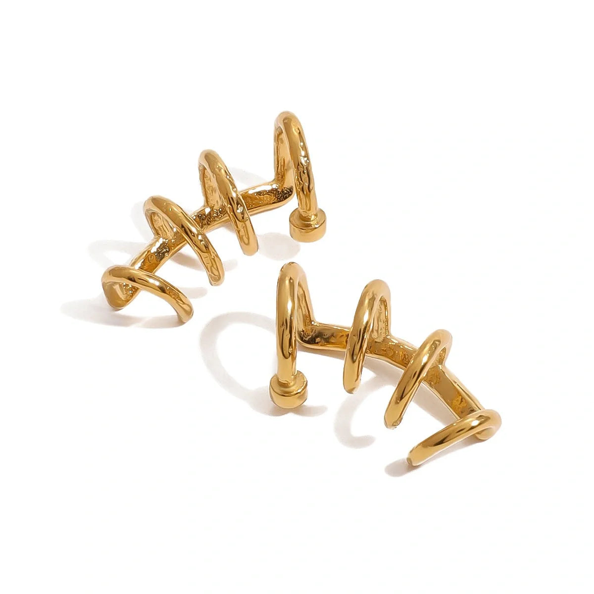 U-Shaped Gold Earrings
