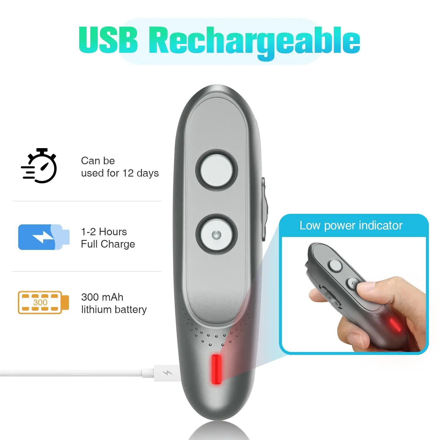 Handheld Ultrasonic Dog Training Device - Anti-Barking Stopper