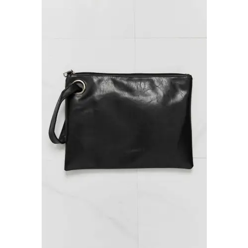 Leather Wristlet Clutch