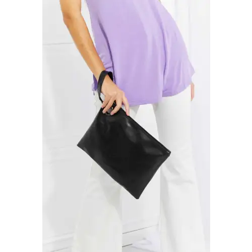 Leather Wristlet Clutch