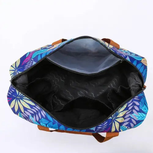 Vibrant Canvas Printed Travel Bag Blooms with Original Style