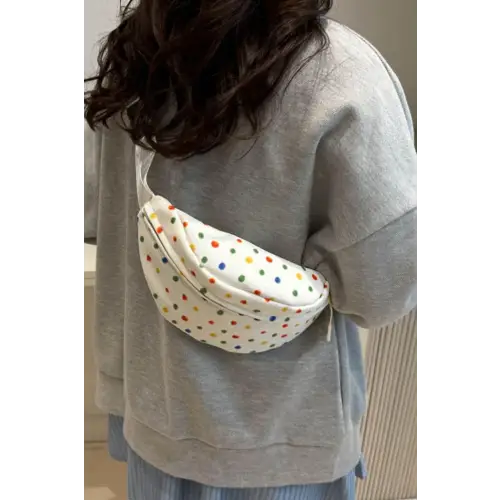 Vibrant Contrast Polka Dot Crossbody Bag for Stylish Adventures
