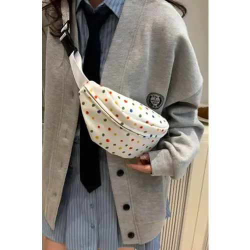 Vibrant Contrast Polka Dot Crossbody Bag for Stylish Adventures