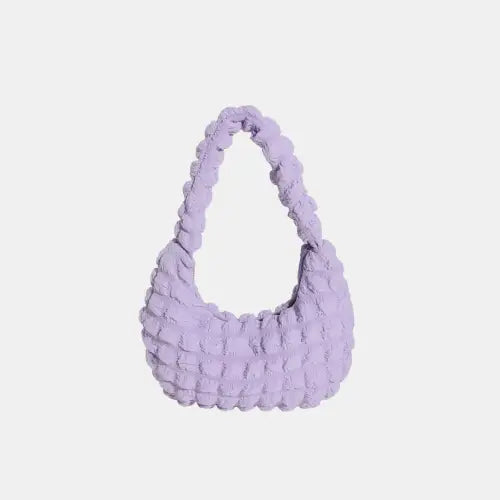 Vibrant Light Green Small Texture Handbag
