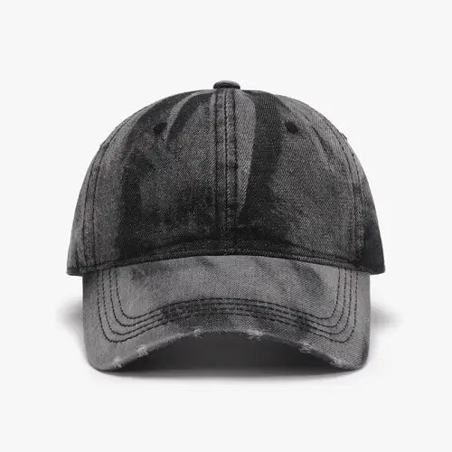 Maroon Tie-Dye Cotton Baseball Cap